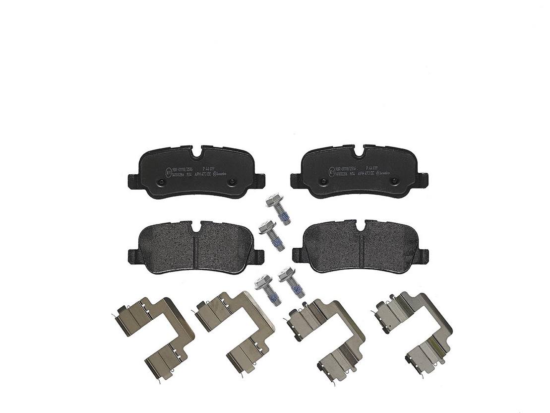 Land Rover Brakes Kit - Pads Rear (Low-Metallic) LR055455 - Brembo P44019